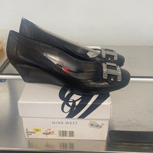 Nine West Black Wedge